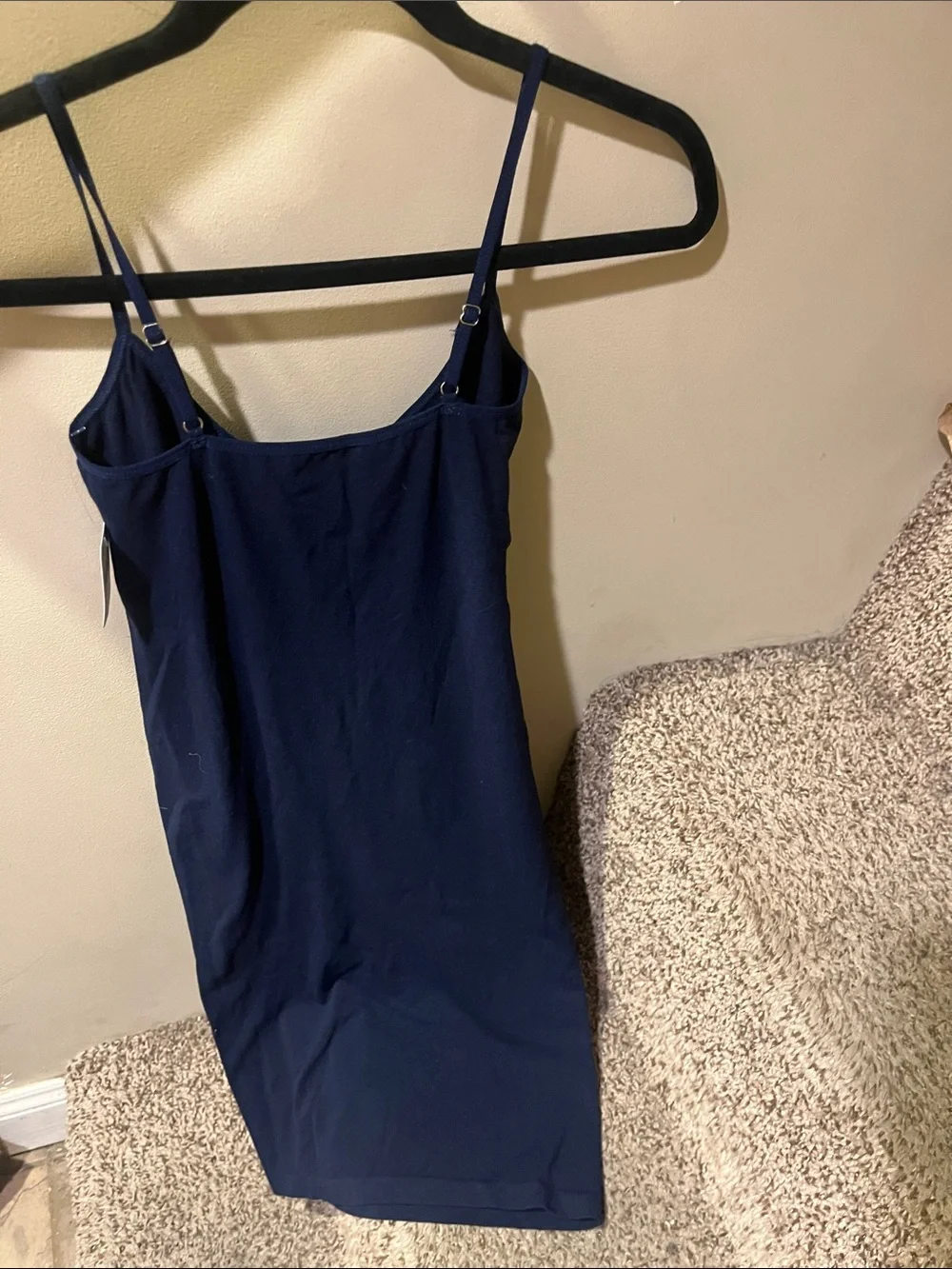 Free People Navy Slip Cami Dress